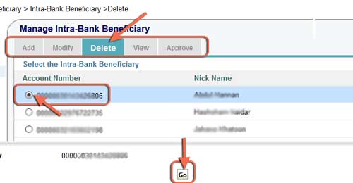 Bank-Beneficiary-delete-account
