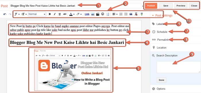 BlogSpot Blogger Me Post Kaise Likhte Hai Jane Pure Details Ke Sath
