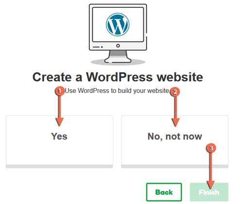 Create a wordpress website on godaddy hosting