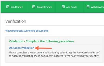 Payza Document Verification