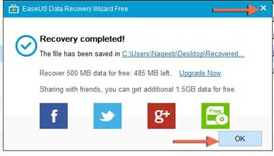 Data Recovery compeited