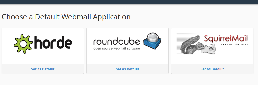 Choose a Default Webmail Application