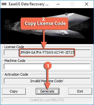 EaseUS Data Recovery Wizard Copy license Code
