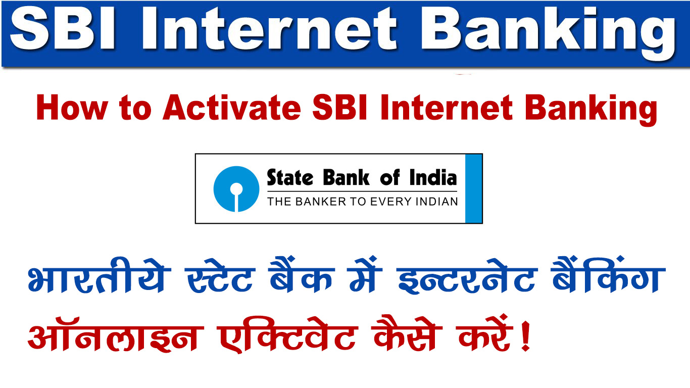 How to Activate SBI Internet Banking online