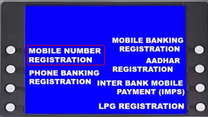 SBI Mobile number change/Register 