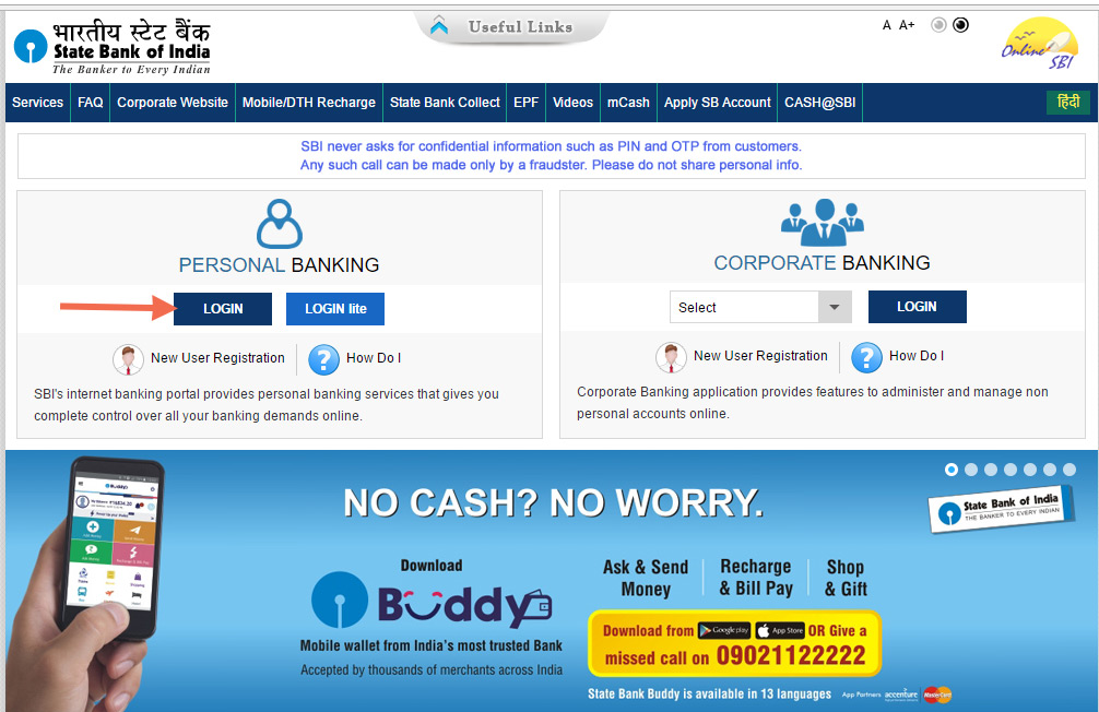 SBI Me First Time User Net Banking Login Activate kaise kare