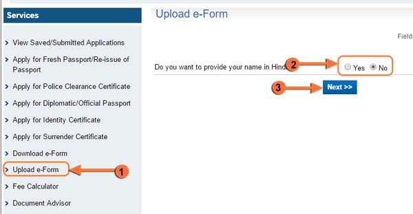 new passport application form 