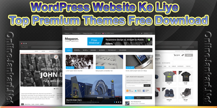 WordPress Ke Liye Top Premium Themes Free Download