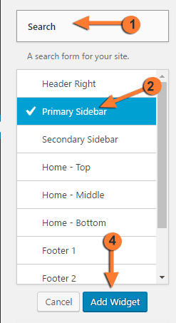 add sidebar widget