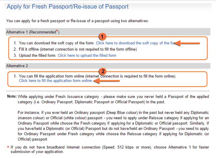 passport application form in hindi 