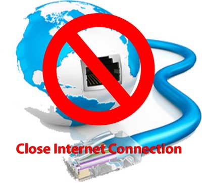 close internet connection