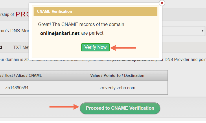cname verification