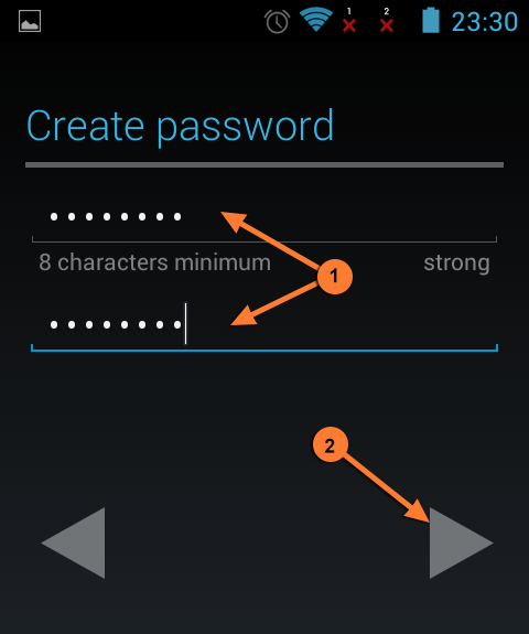 create gmail password