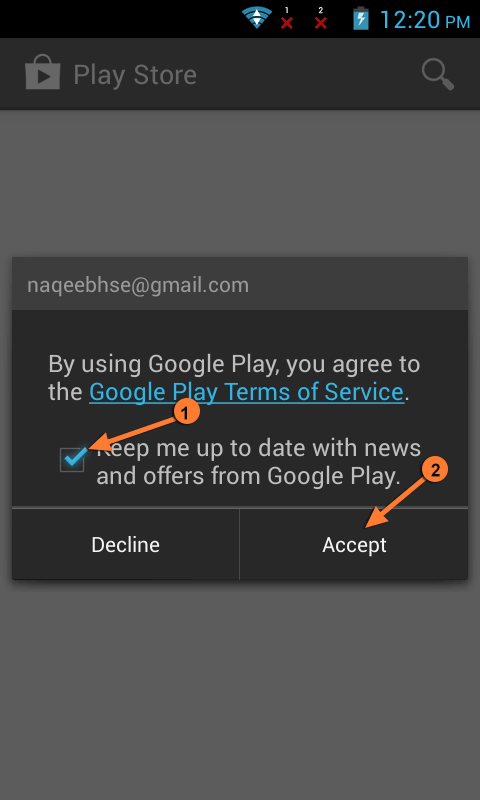 google play terms of service