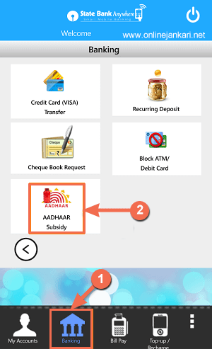 sbi anywhere app link to aadhaar card