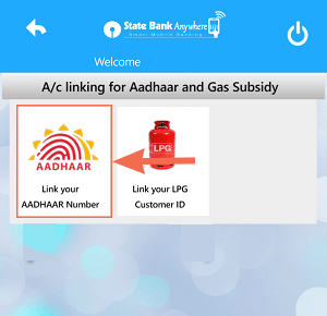 sbi link aadhaar card to anywhere app