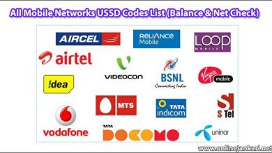 All Mobile Networks USSD Codes List