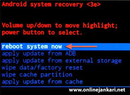 Recovery reboot system