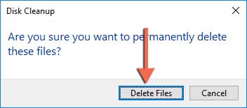 Permanently delete Window 10 old Folder