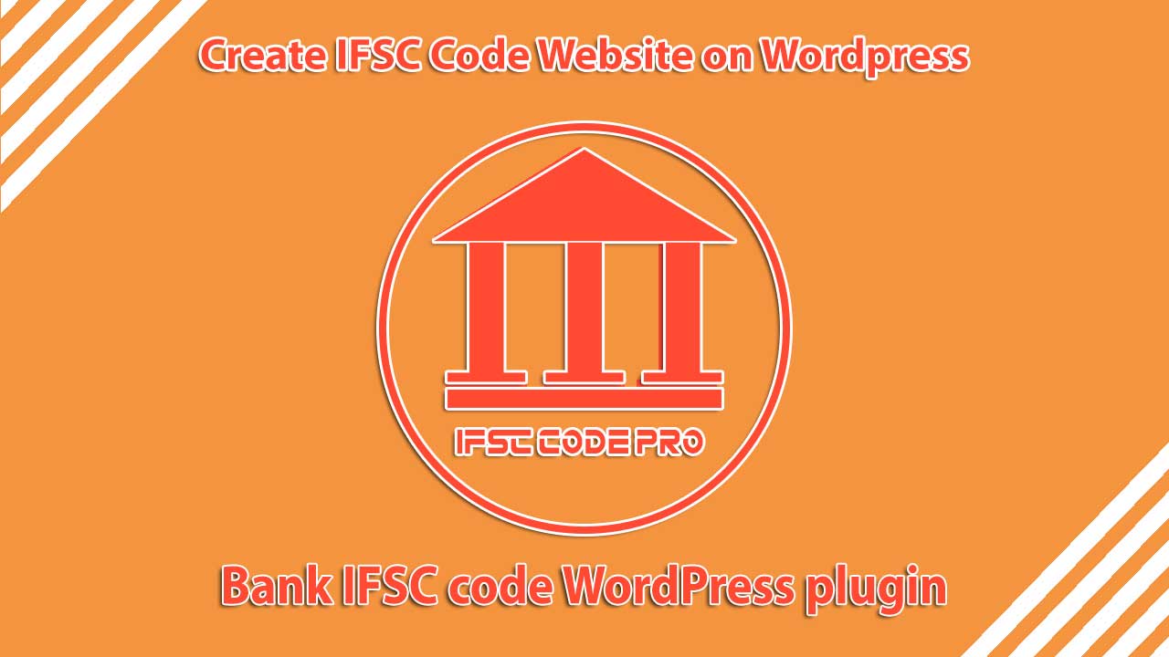 Bank IFSC code WordPress plugin